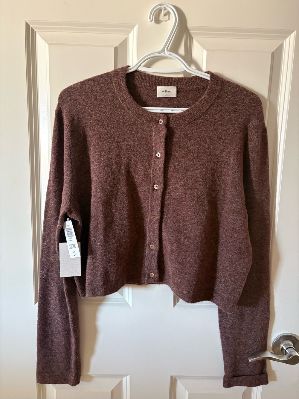 Wilfred Cropped Button-Up Cardigan